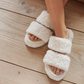 PREORDER: Fluffy Willow Slides - Marshmallow