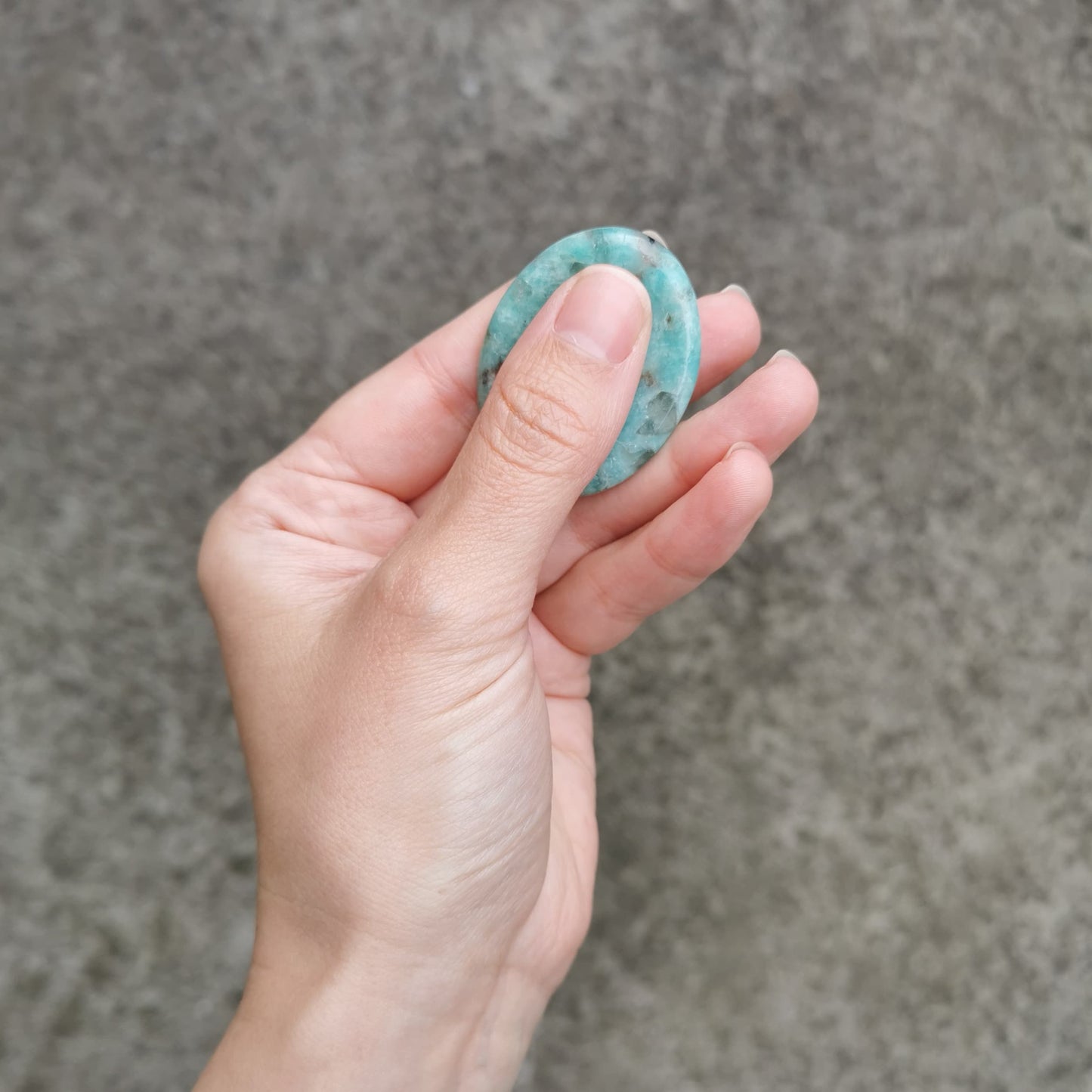 Balanced + Empowered - Amazonite Worry Stone