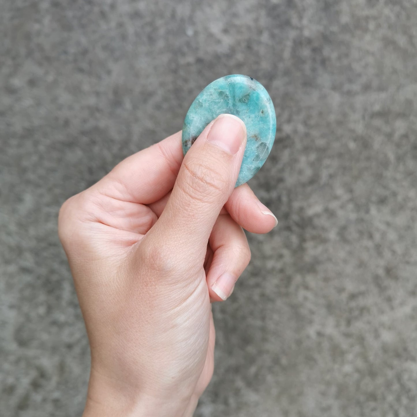 Balanced + Empowered - Amazonite Worry Stone
