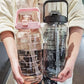 Motivational Clear Water Bottle - Various Colours