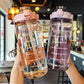 Motivational Clear Water Bottle - Various Colours